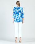 Side Gathered Drape Tunic - Floral Blossom - Final Sale!