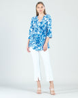 Side Gathered Drape Tunic - Floral Blossom - Final Sale!
