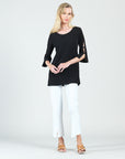 Ladder Sleeve Tunic - Black - Final Sale!