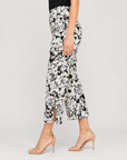 Signature Side Slit Ankle Pant - Abstract Rose - Limited Sizes