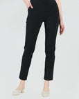 Medium Knit - Straight Leg Pocket Pant - Black - Clara Sunwoo