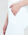 Medium Knit - Straight Leg Pocket Pant - White - Final Sale - Clara Sunwoo