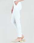 Medium Knit - Straight Leg Pocket Pant - White - Final Sale - Clara Sunwoo