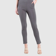 Rayon-Ponte Knit - Straight Leg Pocket Pant - Mocha - Final Sale - Clara Sunwoo