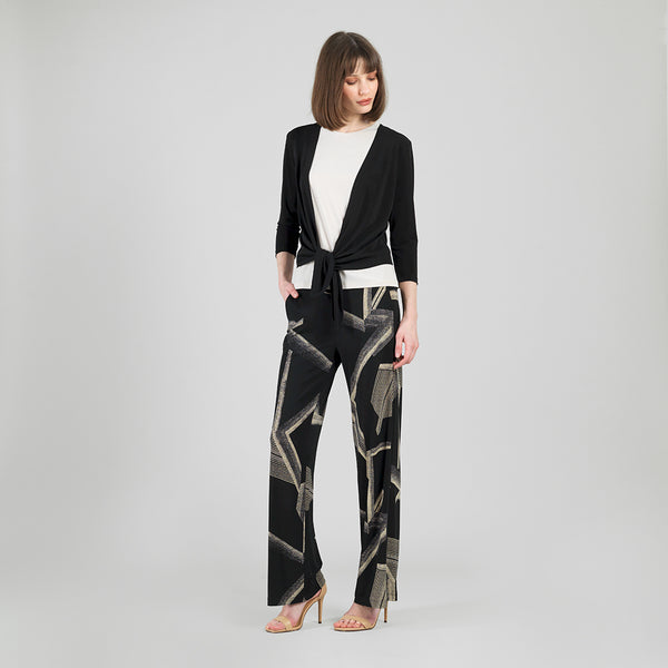 Modern Tie Front Cardigan - Black – Clara Sunwoo