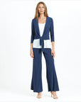 Modern Tie Front Cardigan - Navy