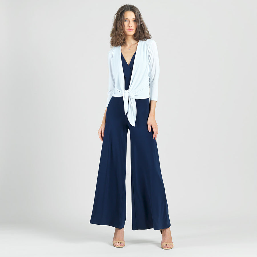 Modern Tie Front Cardigan - White