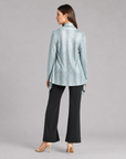 Shimmer Lamé - Cardigan & Cowl Tank Twinset - Silver - Final Sale