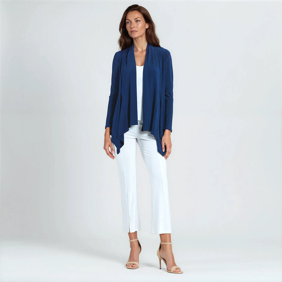 sisikui シシクイ　FRILL CAD / NAVY×OFF カーディガン FRILL CAD / NAVY×OFF – SHISHIKUI