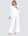 Drape Tunic Cardigan - Ivory - Final Sale