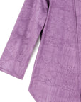 Crushed Silk Knit - Cardigan, Tank, Skirt-Pant 3pc Set - Plum