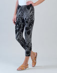 Crepe Knit - Signature Pull-On Capri - Orchid Sketch - Limited Sizes