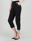 Signature Jogger Pocket Capri - Black