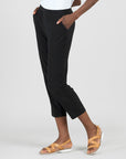 Signature Jogger Pocket Capri - Black