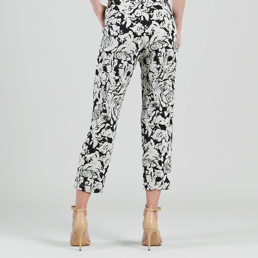 Jogger Pocket Capri - Abstract Rose
