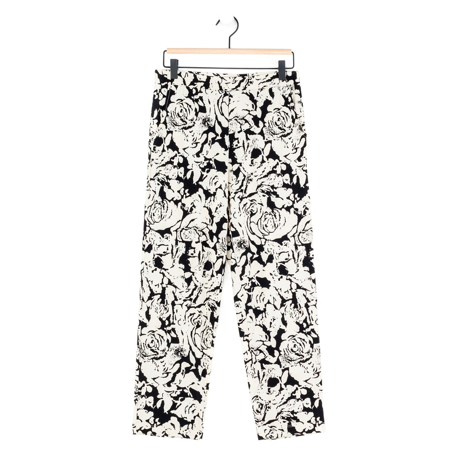 Jogger Pocket Capri - Abstract Rose