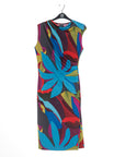 Signature Side Slit Midi Dress - Petal Burst