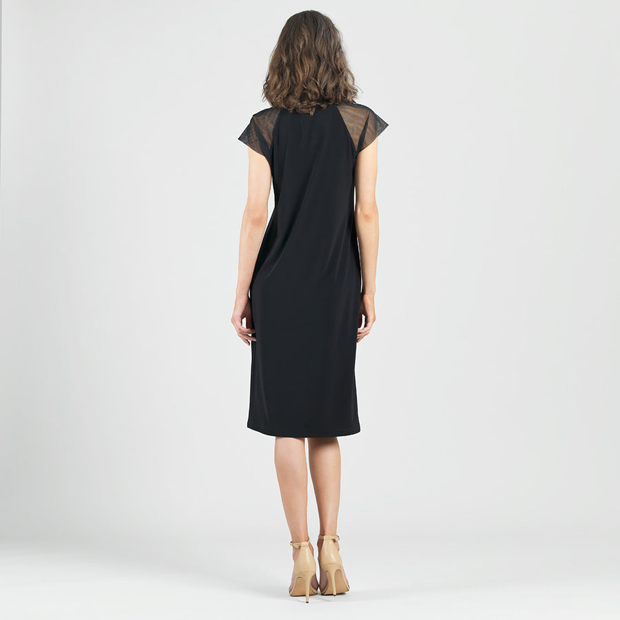 mesh cap sleeve dress Women's Studio Connection Printed Mesh Cap Sleeve Side Shirred Dress, Size: Small, Peacock