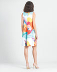 Jewel Neck Swing Dress - Sunburst Petal