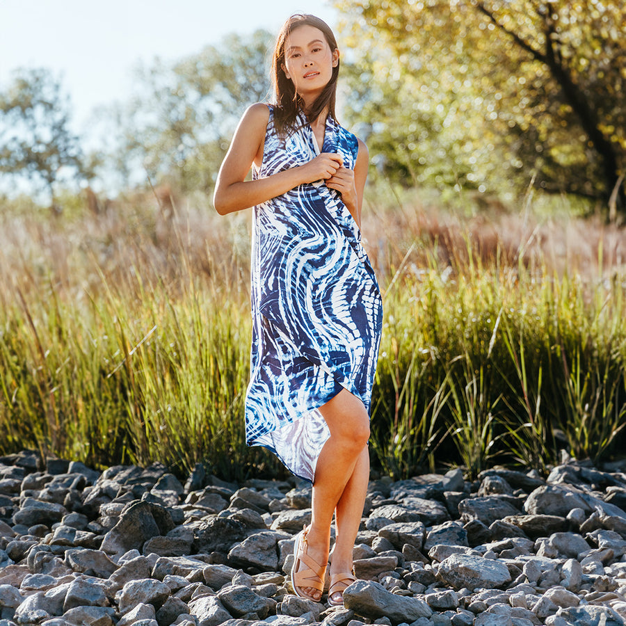 Womens Crepe Knit Crossover Dress 1X Womens Crepe Knit Crossover Dress 1X