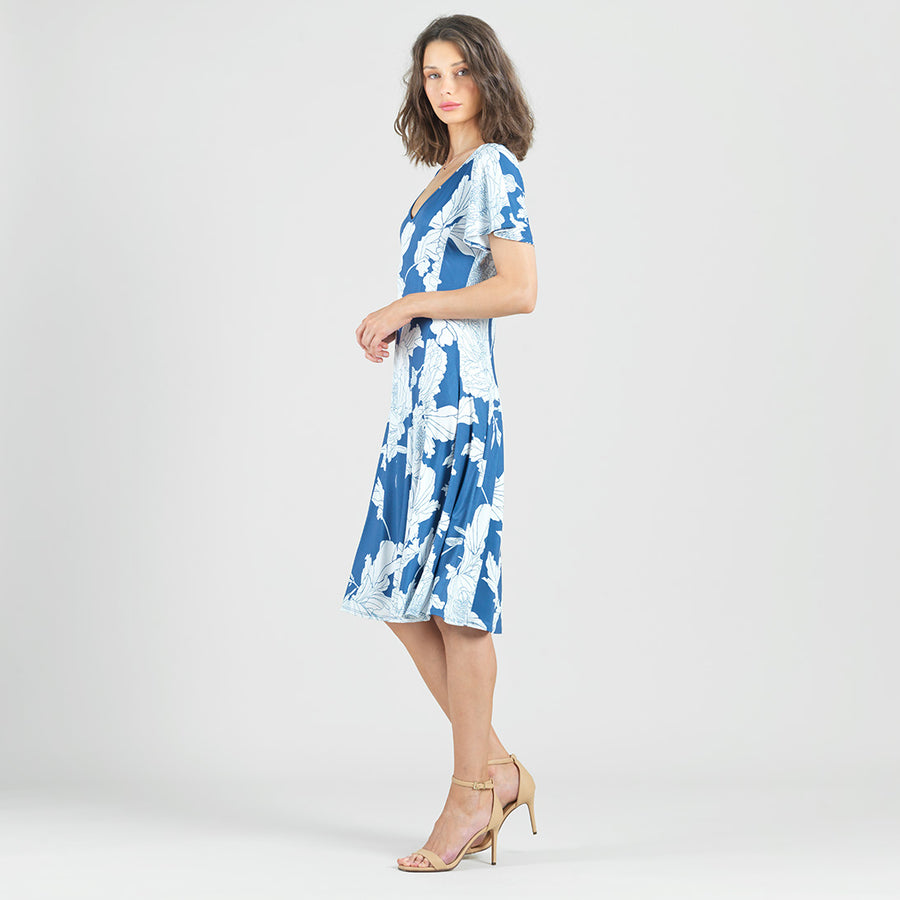 Butter Knit - Flutter Sleeve A-Line Midi Dress - Mum Sketch