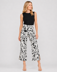 Signature Side Slit Ankle Pant - Abstract Rose - Limited Sizes