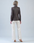Liquid Leather™ Signature Pocket Blazer - Brown