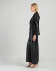 Sequin Knit - Signature Pocket Blazer - Black