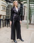 Sequin Knit - Signature Pocket Blazer - Black