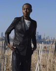 Liquid Leather™ Double Breasted Blazer - Black