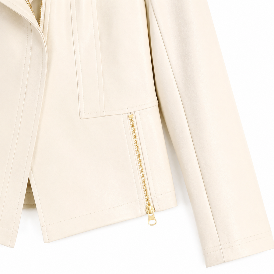 Liquid Leather™ Signature Jacket - Ivory – Clara Sunwoo