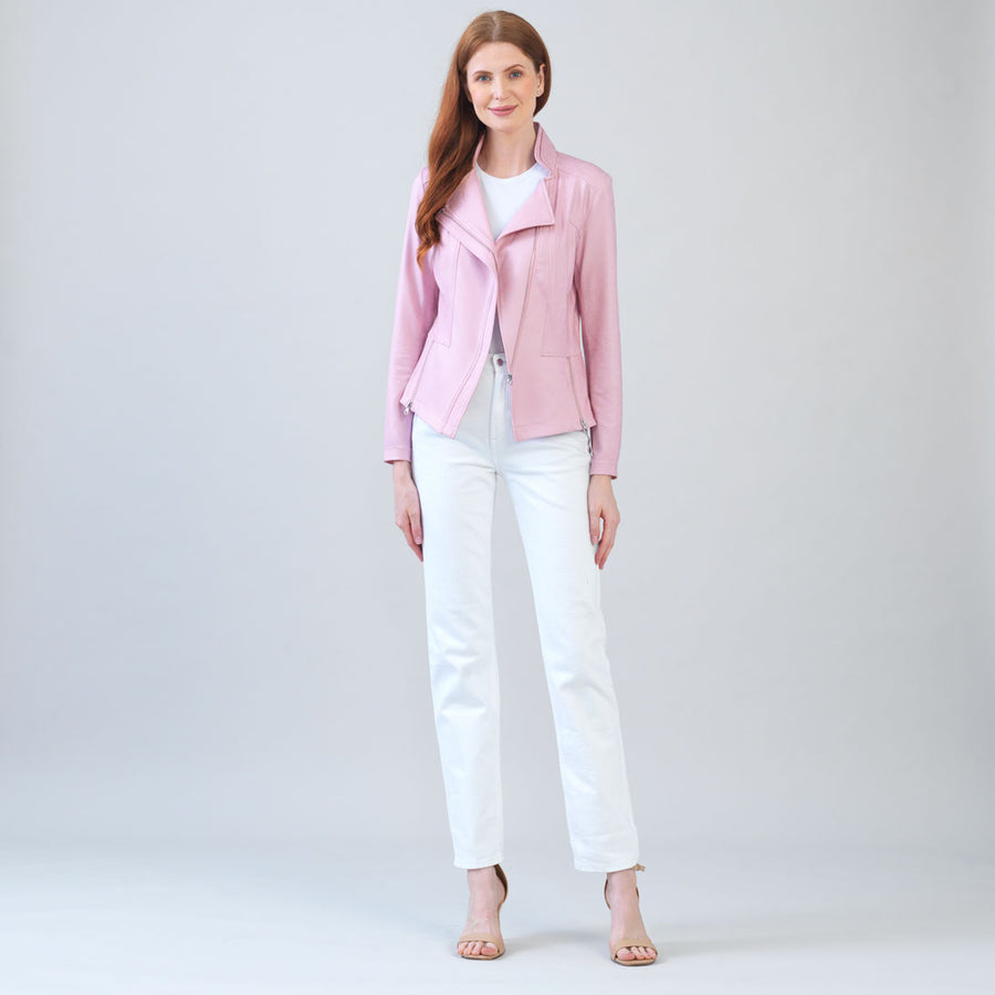BLAMINKジャンパー38ピンク Liquid Leather™ Signature Jacket - Pink – Clara Sunwoo