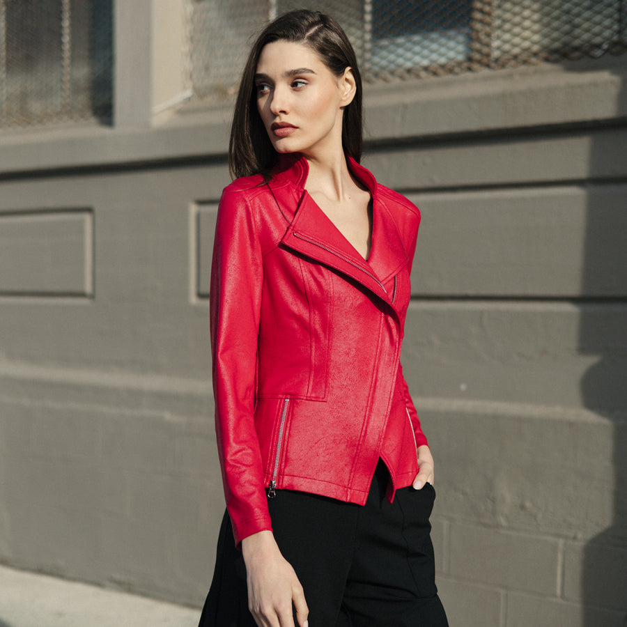 Liquid Leather™ Signature Jacket - Red – Clara Sunwoo
