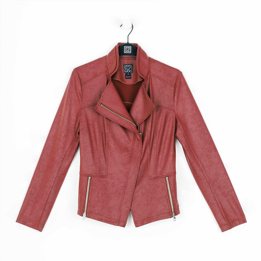 Liquid Leather™ Signature Jacket - Ruby