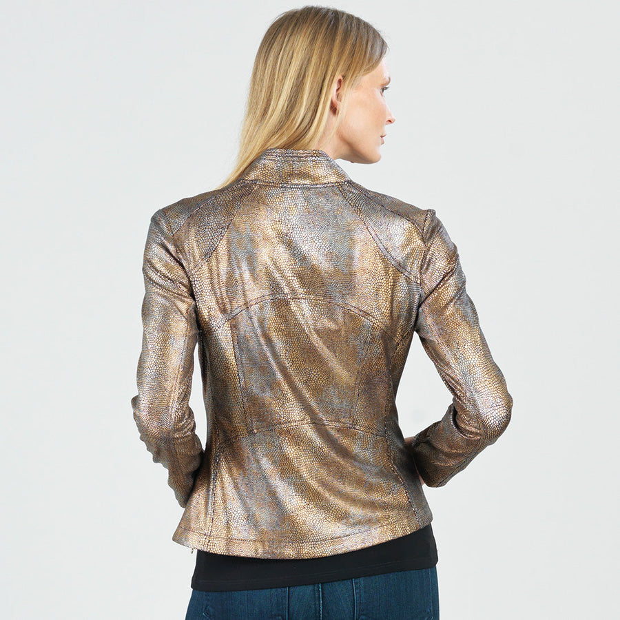 Olive Liquid Leather Jacket By Clara Sunwoo – Something Different Shopping