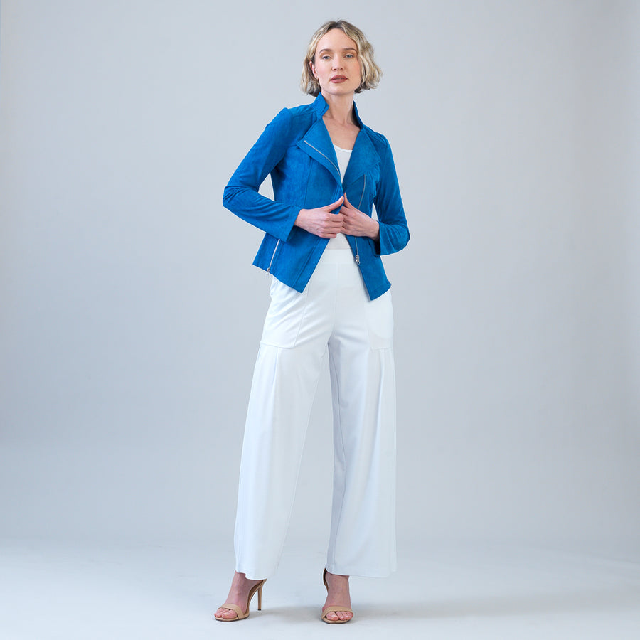 Soft Suede - Signature Jacket - French Blue – Clara Sunwoo