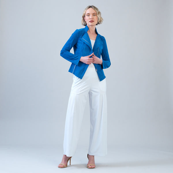 Soft Suede - Signature Jacket - French Blue – Clara Sunwoo