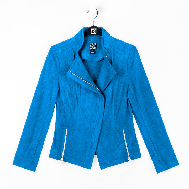 Soft Suede - Signature Jacket - French Blue – Clara Sunwoo