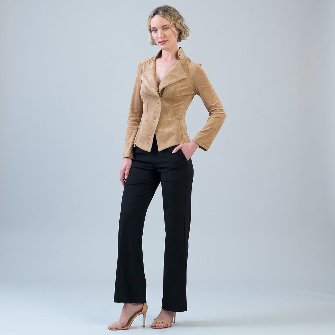 Soft Suede - Signature Jacket - Sand – Clara Sunwoo
