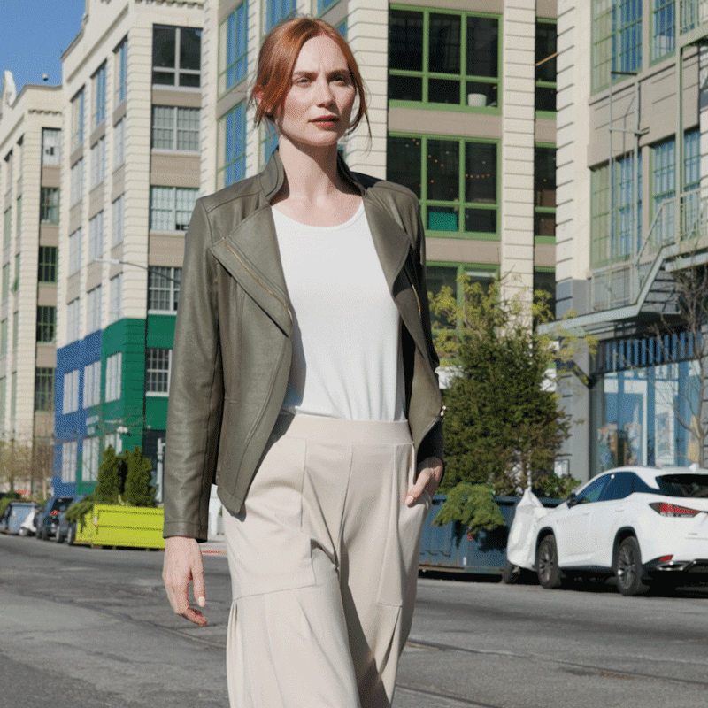 Liquid Leather™ Signature Jacket - Olive