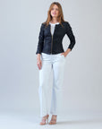 Liquid Leather™ Ruched Detail Jacket - Black