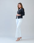 Liquid Leather™ Ruched Detail Jacket - Black