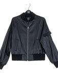 Liquid Leather™ Classic Bomber Jacket - Black