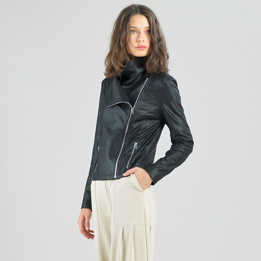 レディースウェア SEVENTEEN FOLLOW UV CUT JACKET L 2 Liquid Leather™ Studded Jacket - Cobalt – Clara Sunwoo