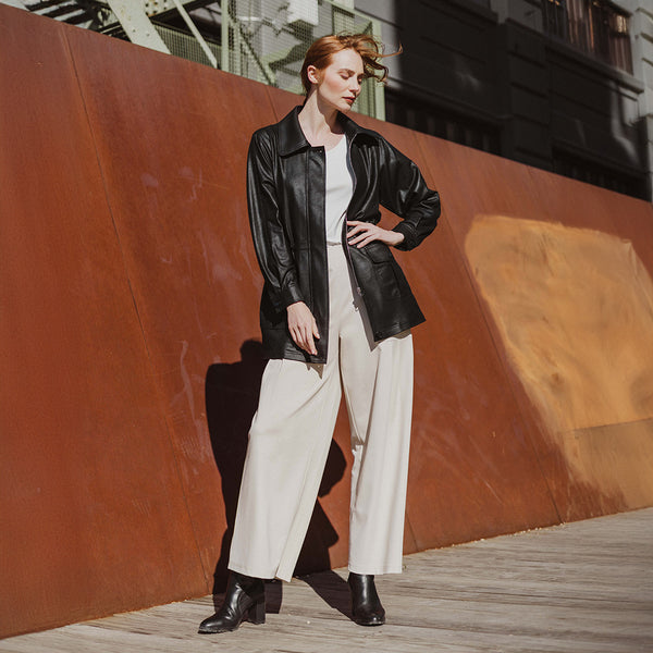 ジャケット・アウター BLACK BY MOUSSY fake leather jacket JKL33_PT70RA-BLACK-LF-