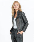 Liquid Leather™ Double Zip Pocket Jacket - Black