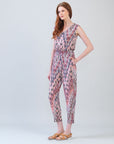 Back Cut Out Jogger Pocket Jumpsuit - Boho Weave - Final Sale!