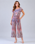 Ruffle Off Shoulder Pocket Jumpsuit - Boho Weave - Final Sale!