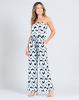 Tube Top Pocket Jumpsuit - Chevron Stripe - Final Sale!