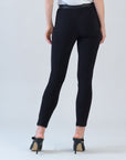 Liquid Leather™ Sheen Two-Tone Legging - Black